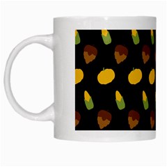 Pumpkin White Mugs by designsbymallika