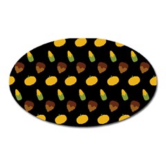 Pumpkin Oval Magnet by designsbymallika