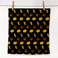 Pumpkin Face Towel by designsbymallika