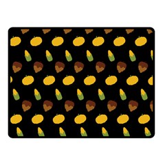 Pumpkin Double Sided Fleece Blanket (small)  by designsbymallika