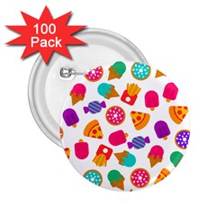 Candies Are Love 2 25  Buttons (100 Pack)  by designsbymallika