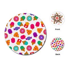 Candies Are Love Playing Cards Single Design (round) by designsbymallika