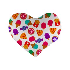 Candies Are Love Standard 16  Premium Heart Shape Cushions by designsbymallika