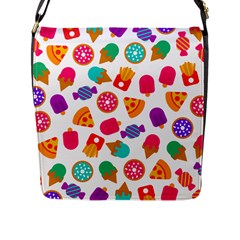 Candies Are Love Flap Closure Messenger Bag (l) by designsbymallika