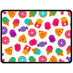 Candies Are Love Double Sided Fleece Blanket (large)  by designsbymallika