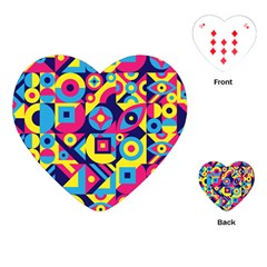 Doodle Pattern Playing Cards Single Design (heart) by designsbymallika