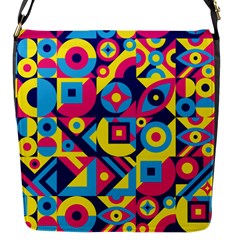 Doodle Pattern Flap Closure Messenger Bag (s) by designsbymallika