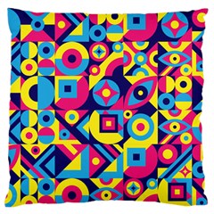 Doodle Pattern Large Flano Cushion Case (two Sides) by designsbymallika