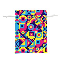 Doodle Pattern Lightweight Drawstring Pouch (l)