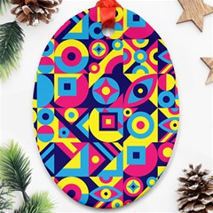 Doodle Pattern Ornament (oval) by designsbymallika