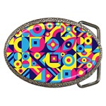 DOODLE PATTERN Belt Buckles Front