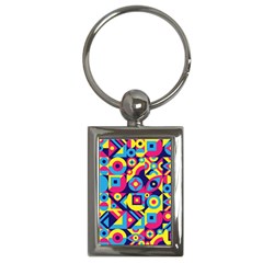 Doodle Pattern Key Chain (rectangle)