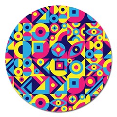 Doodle Pattern Magnet 5  (round) by designsbymallika