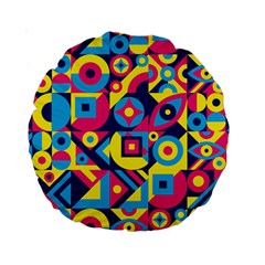 Doodle Pattern Standard 15  Premium Round Cushions