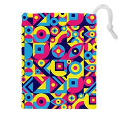 Doodle Pattern Drawstring Pouch (4xl)