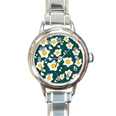 Wanna Have Some Egg? Round Italian Charm Watch by designsbymallika