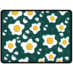 Wanna Have Some Egg? Fleece Blanket (large)  by designsbymallika