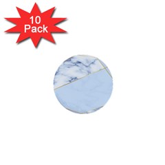 Blue Marble Print 1  Mini Buttons (10 Pack)  by designsbymallika