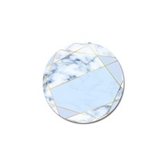 Blue Marble Print Golf Ball Marker by designsbymallika