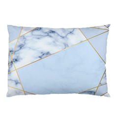 Blue Marble Print Pillow Case by designsbymallika