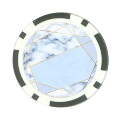 Blue Marble Print Poker Chip Card Guard (10 Pack) by designsbymallika