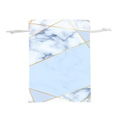 Blue Marble Print Lightweight Drawstring Pouch (s)