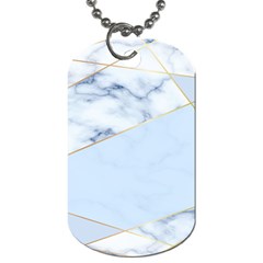 Blue Marble Print Dog Tag (two Sides) by designsbymallika