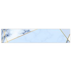 Blue Marble Print Small Flano Scarf