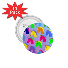 Unicorn Love 1 75  Buttons (10 Pack) by designsbymallika