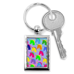 Unicorn Love Key Chain (rectangle) by designsbymallika