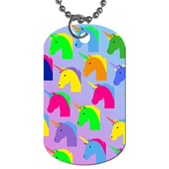 Unicorn Love Dog Tag (two Sides) by designsbymallika