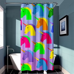 Unicorn Love Shower Curtain 36  X 72  (stall)  by designsbymallika