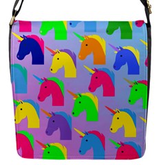 Unicorn Love Flap Closure Messenger Bag (s) by designsbymallika