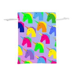 Unicorn Love Lightweight Drawstring Pouch (s) by designsbymallika