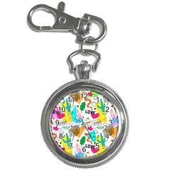 Doodle Pattern Key Chain Watches by designsbymallika