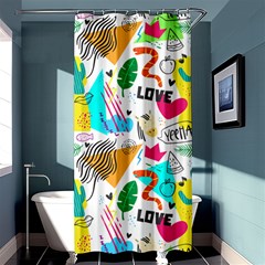 Doodle Pattern Shower Curtain 36  X 72  (stall)  by designsbymallika