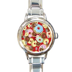 Donut  Round Italian Charm Watch by designsbymallika