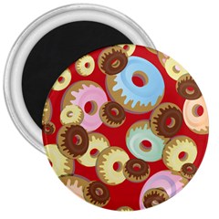 Donut  3  Magnets by designsbymallika