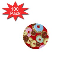 Donut  1  Mini Buttons (100 Pack)  by designsbymallika