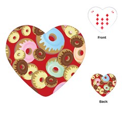 Donut  Playing Cards Single Design (heart) by designsbymallika