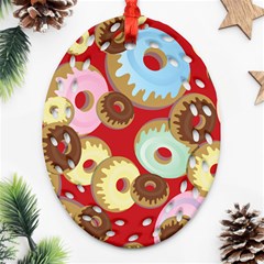 Donut  Ornament (oval Filigree) by designsbymallika