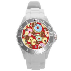 Donut  Round Plastic Sport Watch (l) by designsbymallika