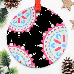 Madala Pattern Ornament (round) by designsbymallika