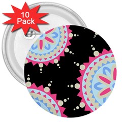 MADALA PATTERN 3  Buttons (10 pack) 