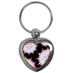 Madala Pattern Key Chain (heart)