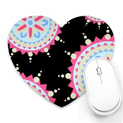 Madala Pattern Heart Mousepads by designsbymallika