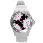 MADALA PATTERN Round Plastic Sport Watch (L) Front