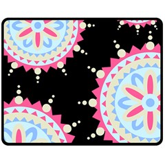 Madala Pattern Double Sided Fleece Blanket (medium)  by designsbymallika