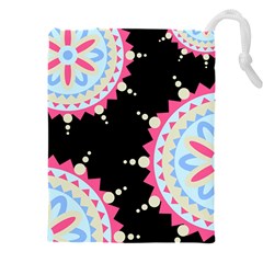 Madala Pattern Drawstring Pouch (4xl) by designsbymallika