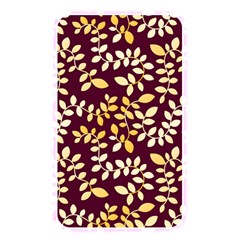 Golden Leaf Pattern Memory Card Reader (rectangular) by designsbymallika